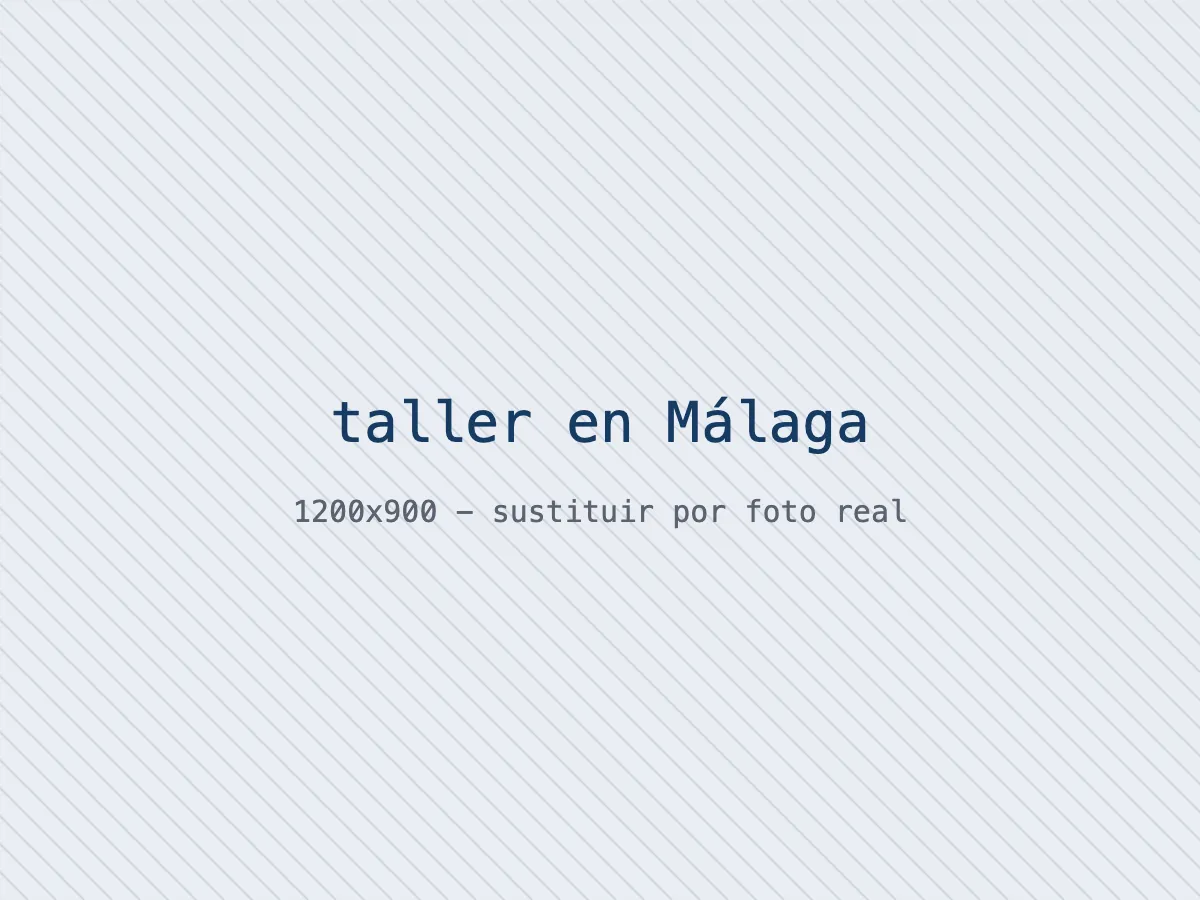 Taller mecánico en Málaga preparado para su traspaso